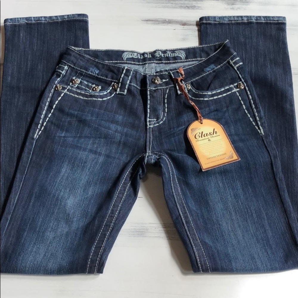 NWT CLASH DENIM JEANS SIZE 3
